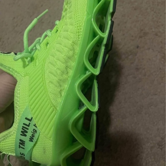 Neon Green Athletic Shoes - Picture 5 of 7